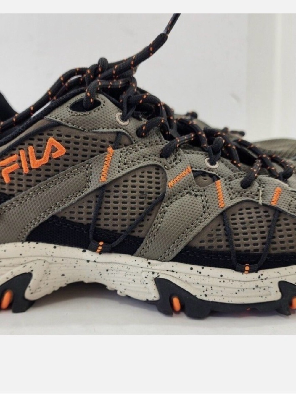 (Ew)Fila Matronic Men's, Lace-up Athletic Trail Shoes, Brown-Black-Orange